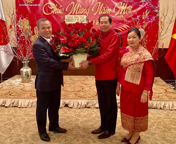 Đại sứ quán Lào tại Nhật Bản chúc Tết Kỷ hơn 2019