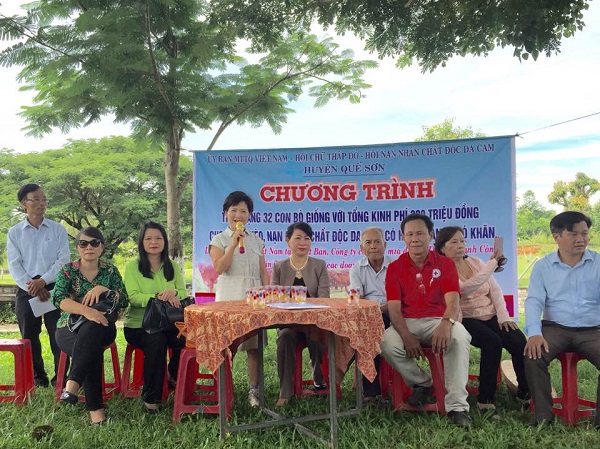 Đại sứ quán Việt Nam tại Nhật Bản hỗ trợ nạn nhân chất độc da cam tại huyện Quế Sơn, tỉnh Quảng Nam