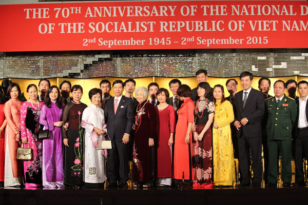 Đại sứ quán Việt Nam tại Nhật Bản tổ chức lễ kỷ niệm 70 năm Quốc khánh (02/9/1945 - 02/9/2015)