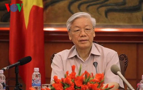 Tổng Bí thư Nguyễn Phú Trọng trả lời phỏng vấn báo chí trước chuyến thăm Nhật Bản